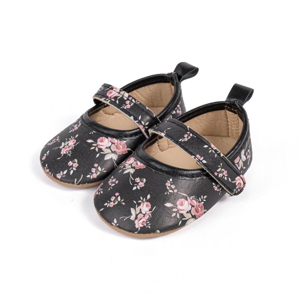 Beloved Blossom Slippers - Black - The Sole Forest