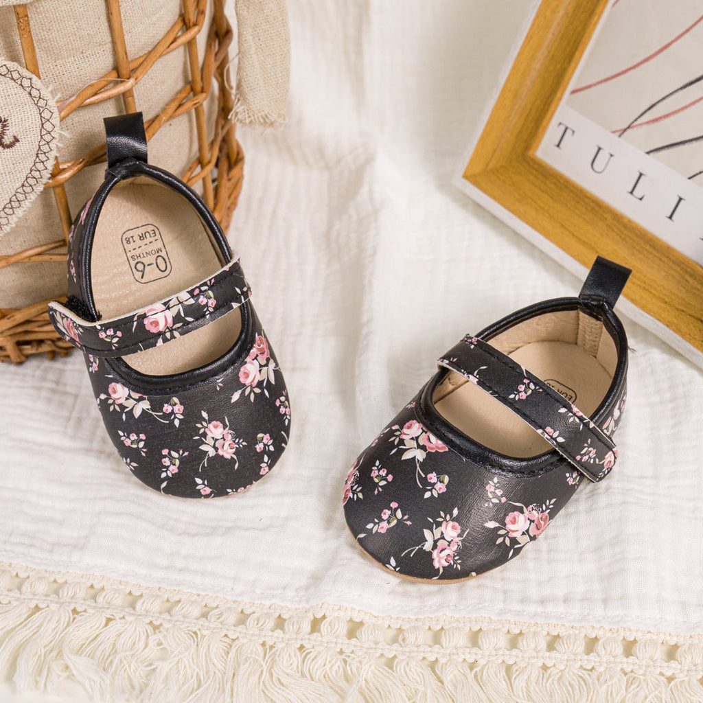 Beloved Blossom Slippers - Black - The Sole Forest