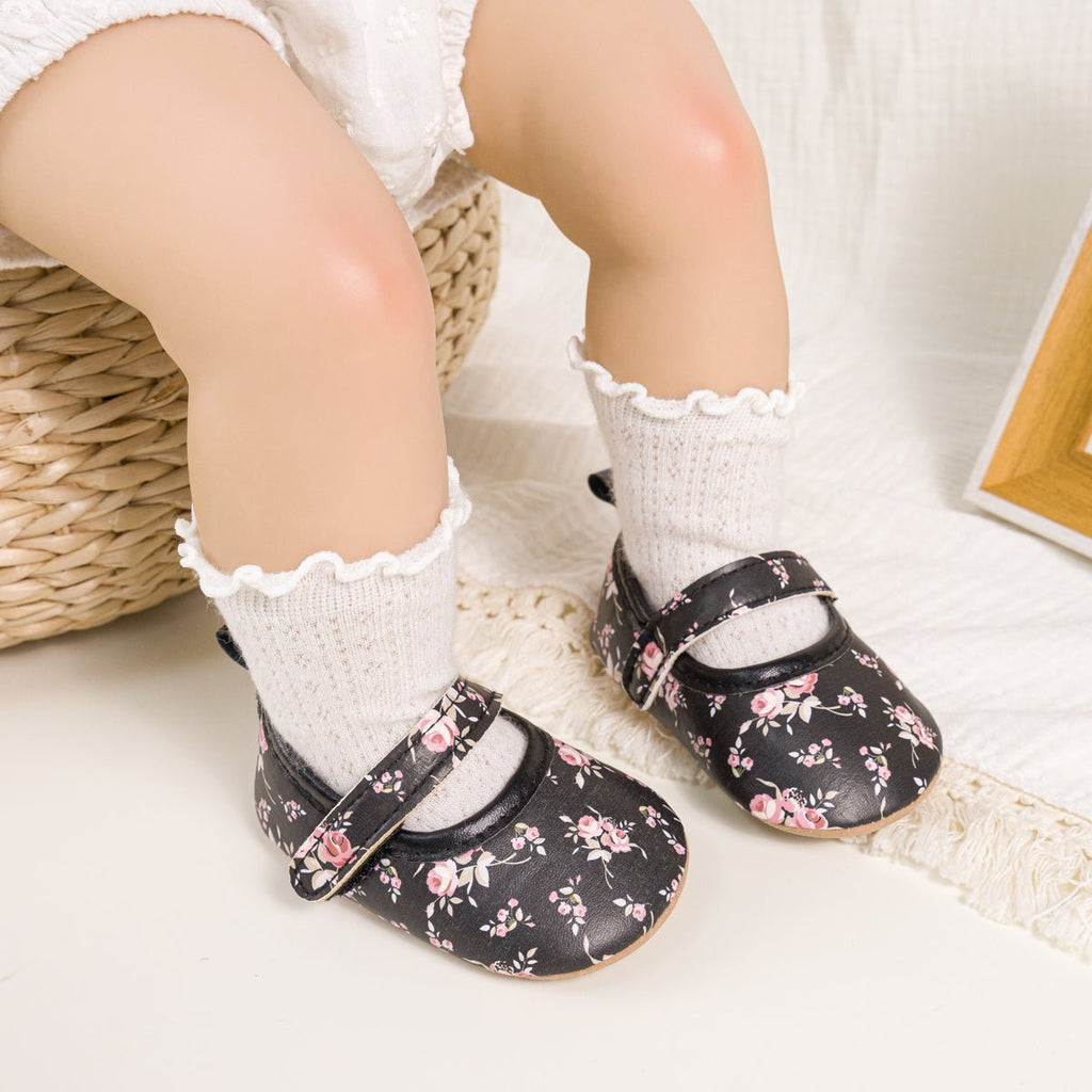 Beloved Blossom Slippers - Black - The Sole Forest