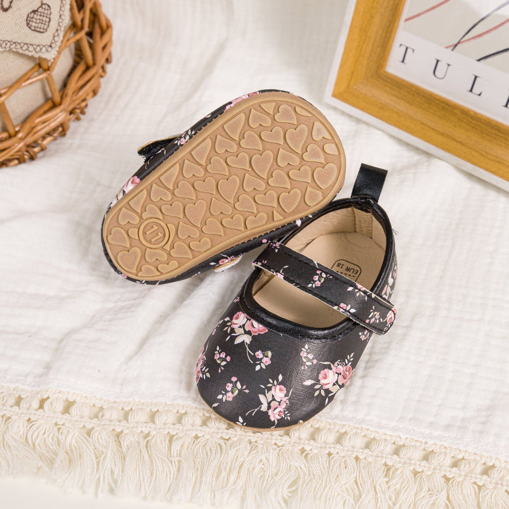 Beloved Blossom Slippers - Black - The Sole Forest