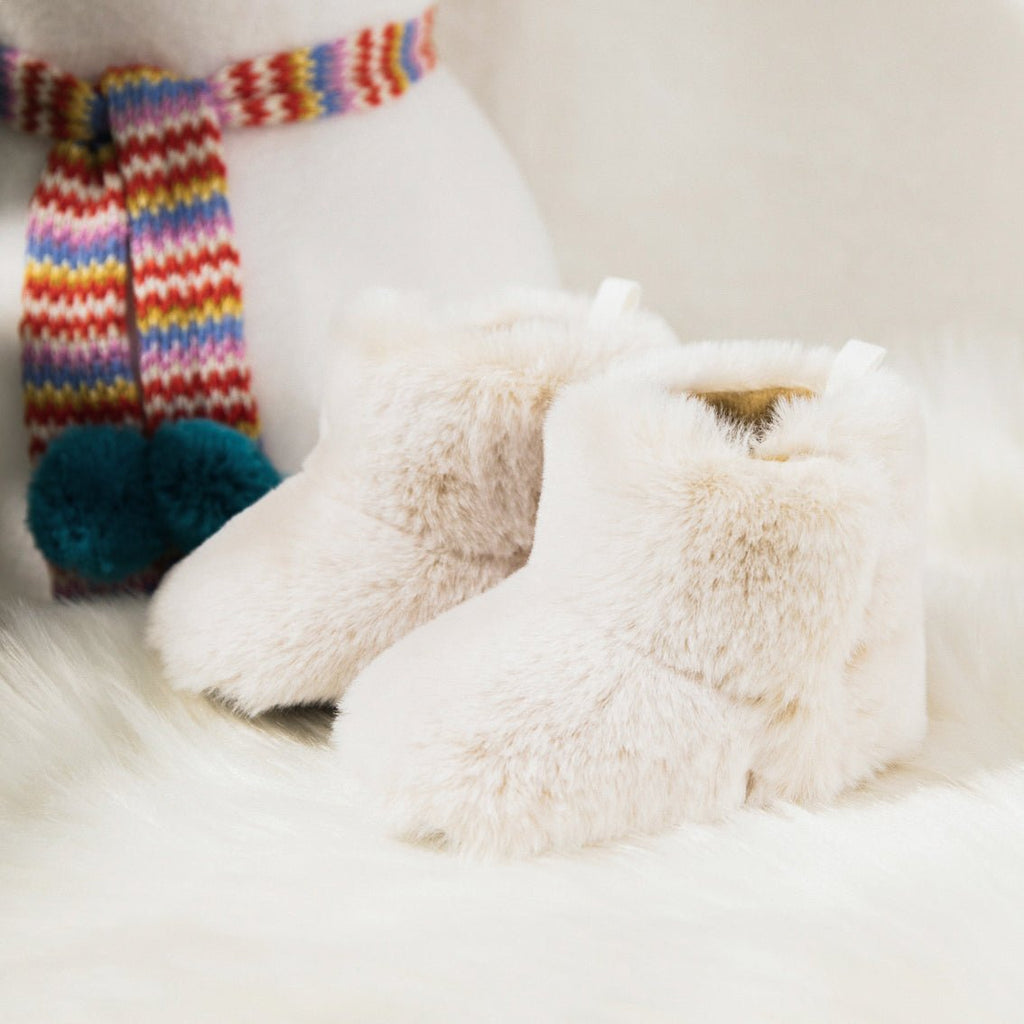 Frosty Fur Booties Snowball - The Sole Forest