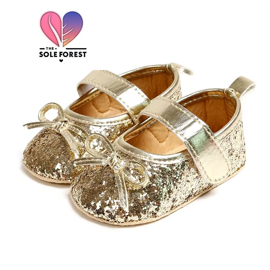 Golden Glitter Fairy Slippers - The Sole Forest